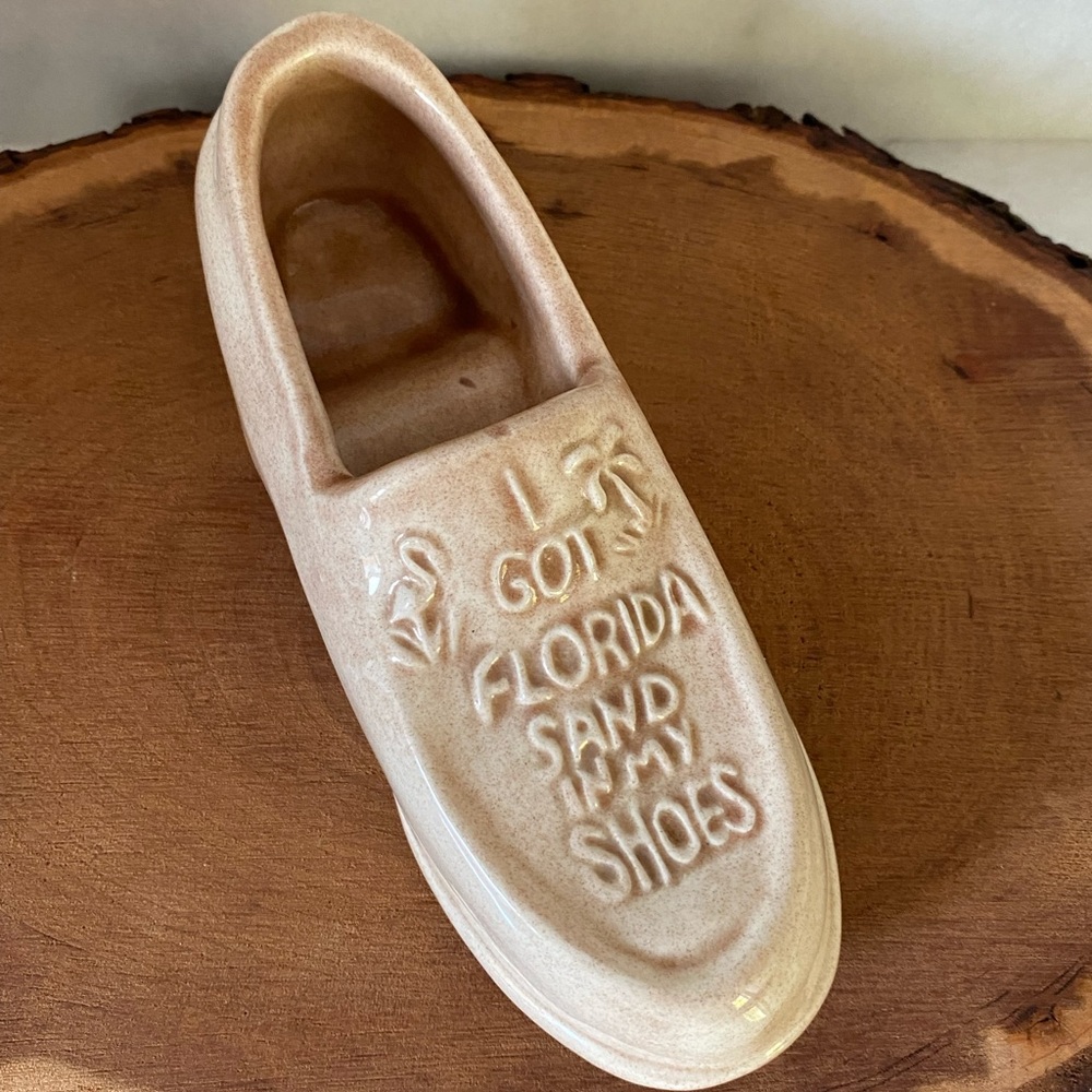 Handmade Pottery Shoe “I Got Florida Sand In My Shoes”
